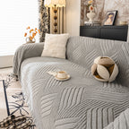 Plush Fleece Washable Sofa Throw Blanket, Soft & Cozy Furniture Protector for Couch