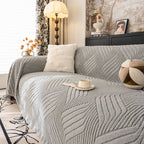 Plush Fleece Washable Sofa Throw Blanket, Soft & Cozy Furniture Protector for Couch