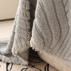 Plush Fleece Washable Sofa Throw Blanket, Soft & Cozy Furniture Protector for Couch