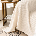 Plush Fleece Washable Sofa Throw Blanket, Soft & Cozy Furniture Protector for Couch