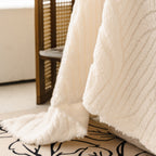Plush Fleece Washable Sofa Throw Blanket, Soft & Cozy Furniture Protector for Couch