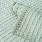 Geometric Textured Couch Slipcover Protector Non-Slip Ice Silk Sofa Cover for Couch