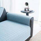 Geometric Textured Couch Slipcover Protector Non-Slip Ice Silk Sofa Cover for Couch