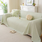 3D Bubble Textured Furniture Protector Throw Cover, Cooling Soft Woven Couch Cover
