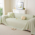 3D Bubble Textured Furniture Protector Throw Cover, Cooling Soft Woven Couch Cover