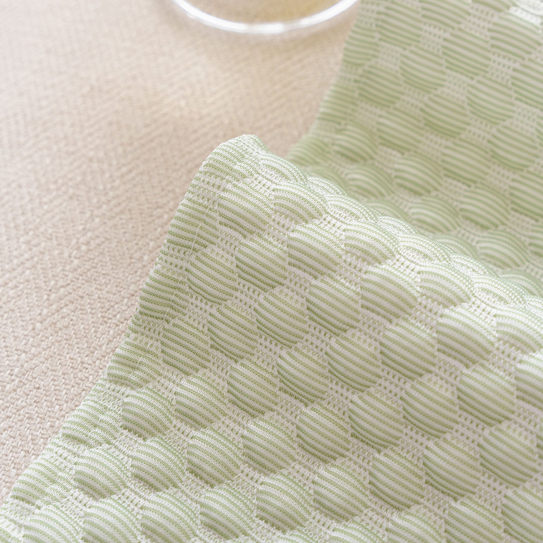 3D Bubble Textured Furniture Protector Throw Cover, Cooling Soft Woven Couch Cover