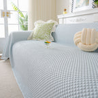 3D Bubble Textured Furniture Protector Throw Cover, Cooling Soft Woven Couch Cover