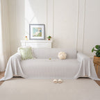 3D Bubble Textured Furniture Protector Throw Cover, Cooling Soft Woven Couch Cover