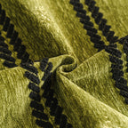 Non-Slip Sofa Cover with Thick Chenille Texture Woven Stripe Couch Protector Throw