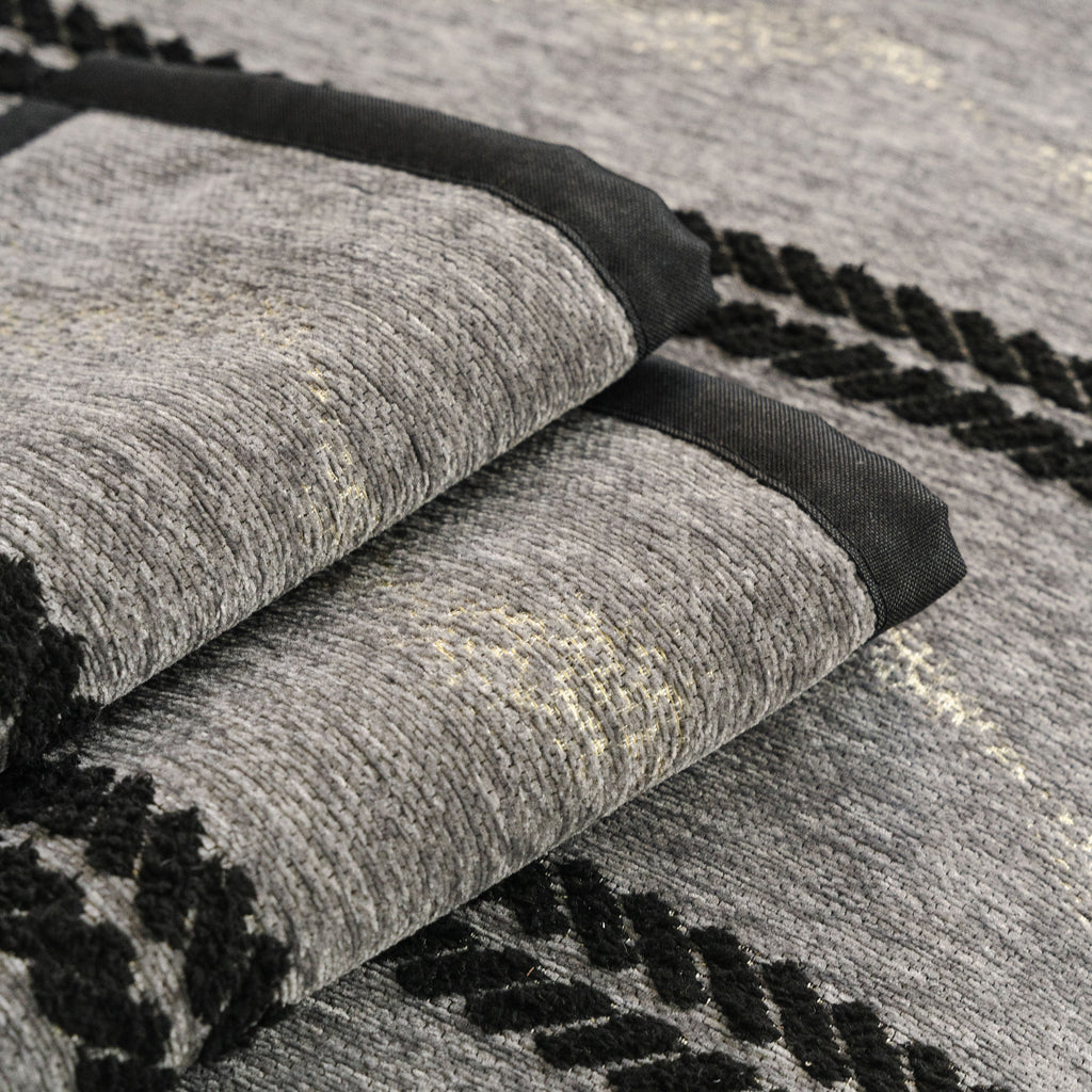 Non-Slip Sofa Cover with Thick Chenille Texture Woven Stripe Couch Protector Throw