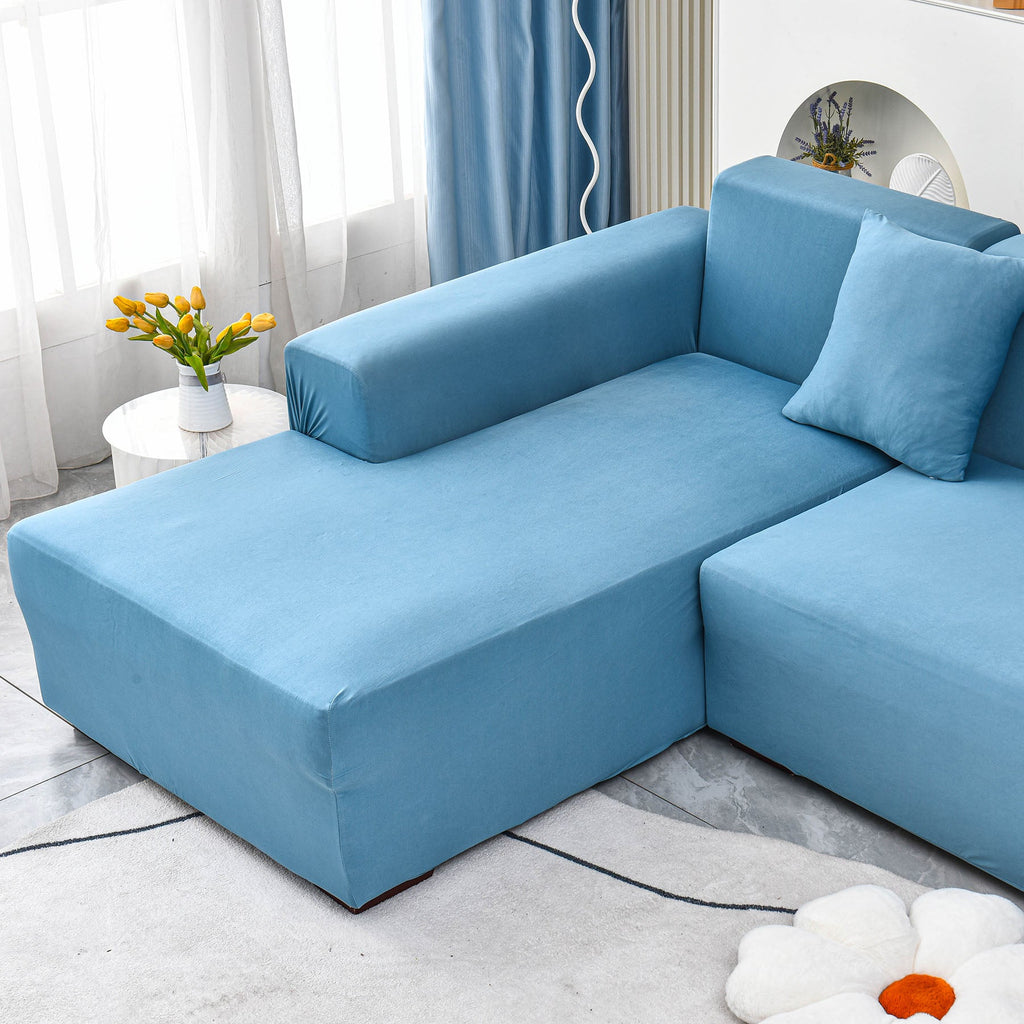 Boho Printed Sofa Slipcover, Stretch Furniture Protector for Sectional L-Shaped Sofa