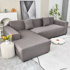 Boho Printed Sofa Slipcover, Stretch Furniture Protector for Sectional L-Shaped Sofa