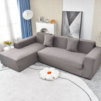Boho Printed Sofa Slipcover, Stretch Furniture Protector for Sectional L-Shaped Sofa