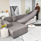 Boho Printed Sofa Slipcover, Stretch Furniture Protector for Sectional L-Shaped Sofa