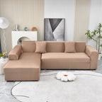 Boho Printed Sofa Slipcover, Stretch Furniture Protector for Sectional L-Shaped Sofa