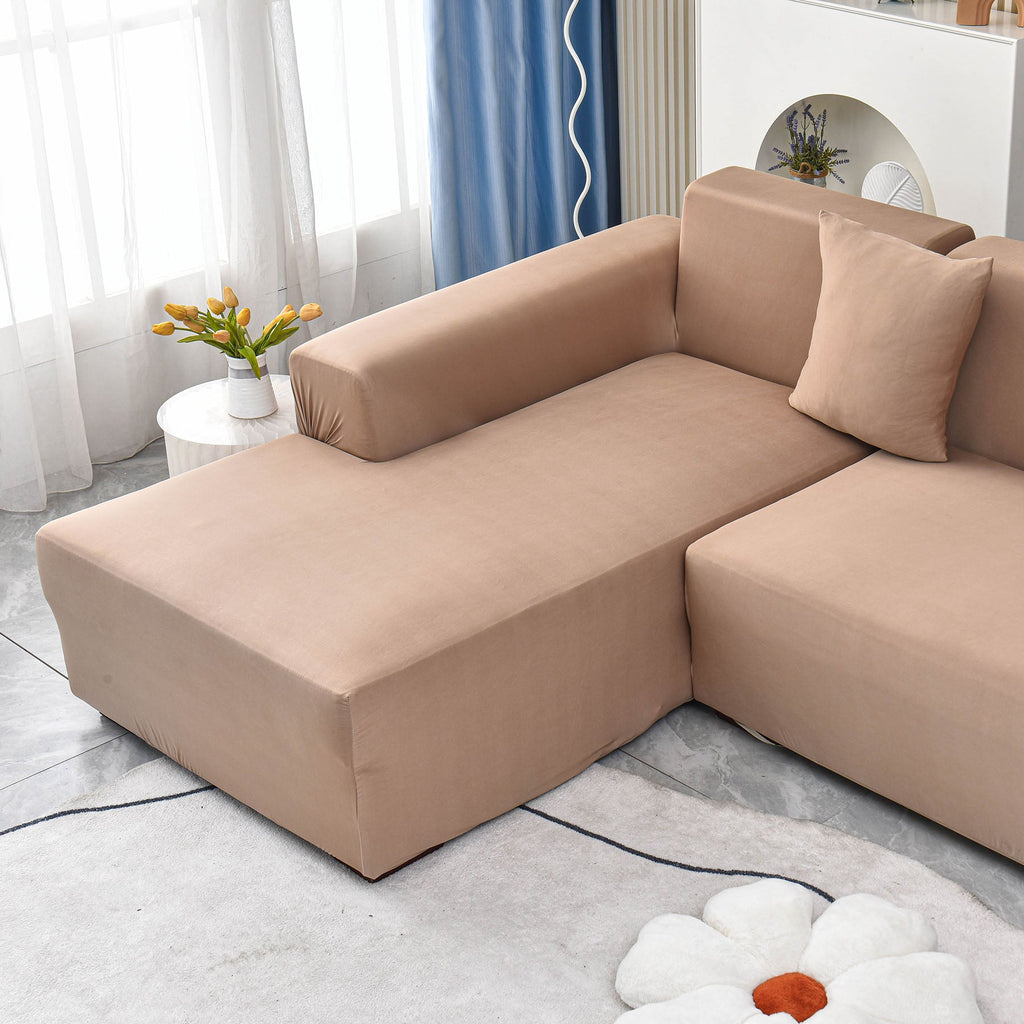 Boho Printed Sofa Slipcover, Stretch Furniture Protector for Sectional L-Shaped Sofa