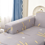 Boho Printed Sofa Slipcover, Stretch Furniture Protector for Sectional L-Shaped Sofa