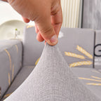 Boho Printed Sofa Slipcover, Stretch Furniture Protector for Sectional L-Shaped Sofa