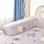 Boho Printed Sofa Slipcover, Stretch Furniture Protector for Sectional L-Shaped Sofa