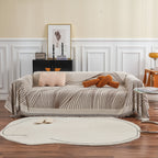 Chenille Striped Sofa Throw Blanket, Furniture Throw Covers Living Room Couch Cover