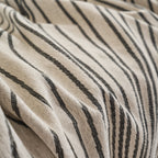 Chenille Striped Sofa Throw Blanket, Furniture Throw Covers Living Room Couch Cover