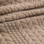 High Stretch Wheat Ear Embossed Textured Couch Slipcover, Water Repellent Sofa Cover