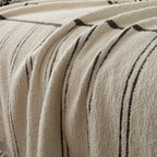 Chenille Striped Floral Couch Cover Sofa Slipcover for Most Shape Sofas, Reversible Sofa Throw Cover