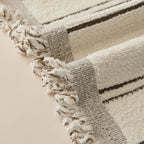 Chenille Striped Floral Couch Cover Sofa Slipcover for Most Shape Sofas, Reversible Sofa Throw Cover