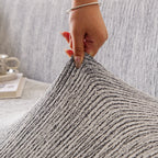 Spandex Jacquard Sofa Cover, High Stretch Crinkle Textured Couch Slipcover KAS Washable