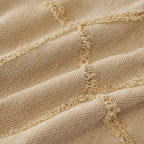 Soft Chenille Sofa Throw Cover, Raised Geometric Texture Furniture Protector Blanket