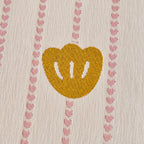 Cute Dotted Stripe Couch Protector, Non-Slip Washable Sofa Cover with Ruffled Skirt