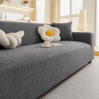 Embossed Lines Couch Covers Stretchable Non-Slip & Washable Sofa Slipcovers