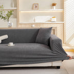 Embossed Lines Couch Covers Stretchable Non-Slip & Washable Sofa Slipcovers