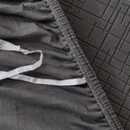 Embossed Lines Couch Covers Stretchable Non-Slip & Washable Sofa Slipcovers