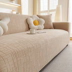 Embossed Lines Couch Covers Stretchable Non-Slip & Washable Sofa Slipcovers