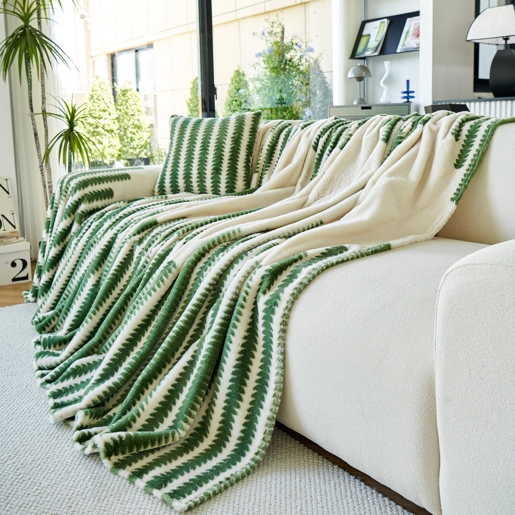 Warm Faux Fur Luxury Sofa Throw Blankets, Soft Cozy Thick Plush Shaggy Blankets for Couch Chair Bed