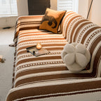 Bohemian Striped Sofa Cover, Decor Woven Throw for Couch, Loveseat, or Sectional