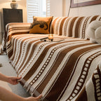 Bohemian Striped Sofa Cover, Decor Woven Throw for Couch, Loveseat, or Sectional