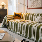 Bohemian Striped Sofa Cover, Decor Woven Throw for Couch, Loveseat, or Sectional