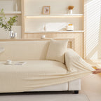 Embossed Lines Couch Covers Stretchable Non-Slip & Washable Sofa Slipcovers