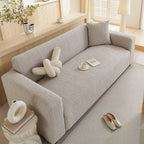 Embossed Lines Couch Covers Stretchable Non-Slip & Washable Sofa Slipcovers