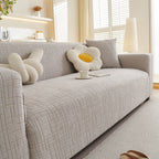 Embossed Lines Couch Covers Stretchable Non-Slip & Washable Sofa Slipcovers