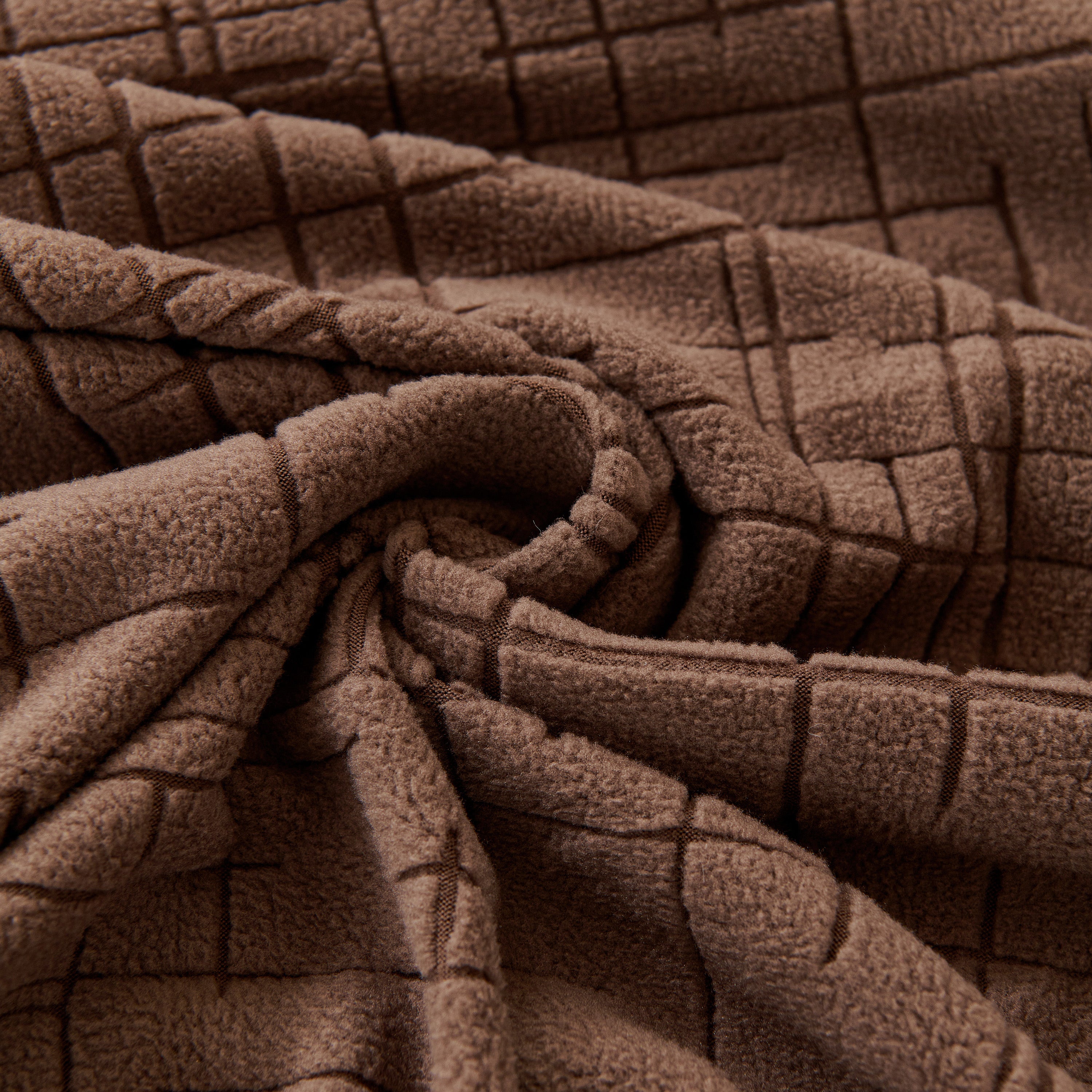 Embossed Lines Couch Covers Stretchable Non-Slip & Washable Sofa Slipcovers