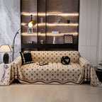 Chenille Jacquard Sofa Throw Cover Blanket, Luxury Thick Woven Couch Cover for Sofa
