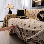 Chenille Jacquard Sofa Throw Cover Blanket, Luxury Thick Woven Couch Cover for Sofa