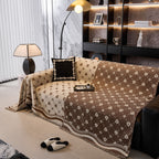 Chenille Jacquard Sofa Throw Cover Blanket, Luxury Thick Woven Couch Cover for Sofa