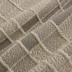 Sofa Cover Throw with Subtle Textured Stripes Lightweight Smooth Couch Slipcover
