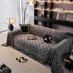 Chenille Jacquard Sofa Throw Cover Blanket, Luxury Thick Woven Couch Cover for Sofa