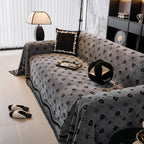 Chenille Jacquard Sofa Throw Cover Blanket, Luxury Thick Woven Couch Cover for Sofa