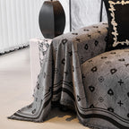 Chenille Jacquard Sofa Throw Cover Blanket, Luxury Thick Woven Couch Cover for Sofa